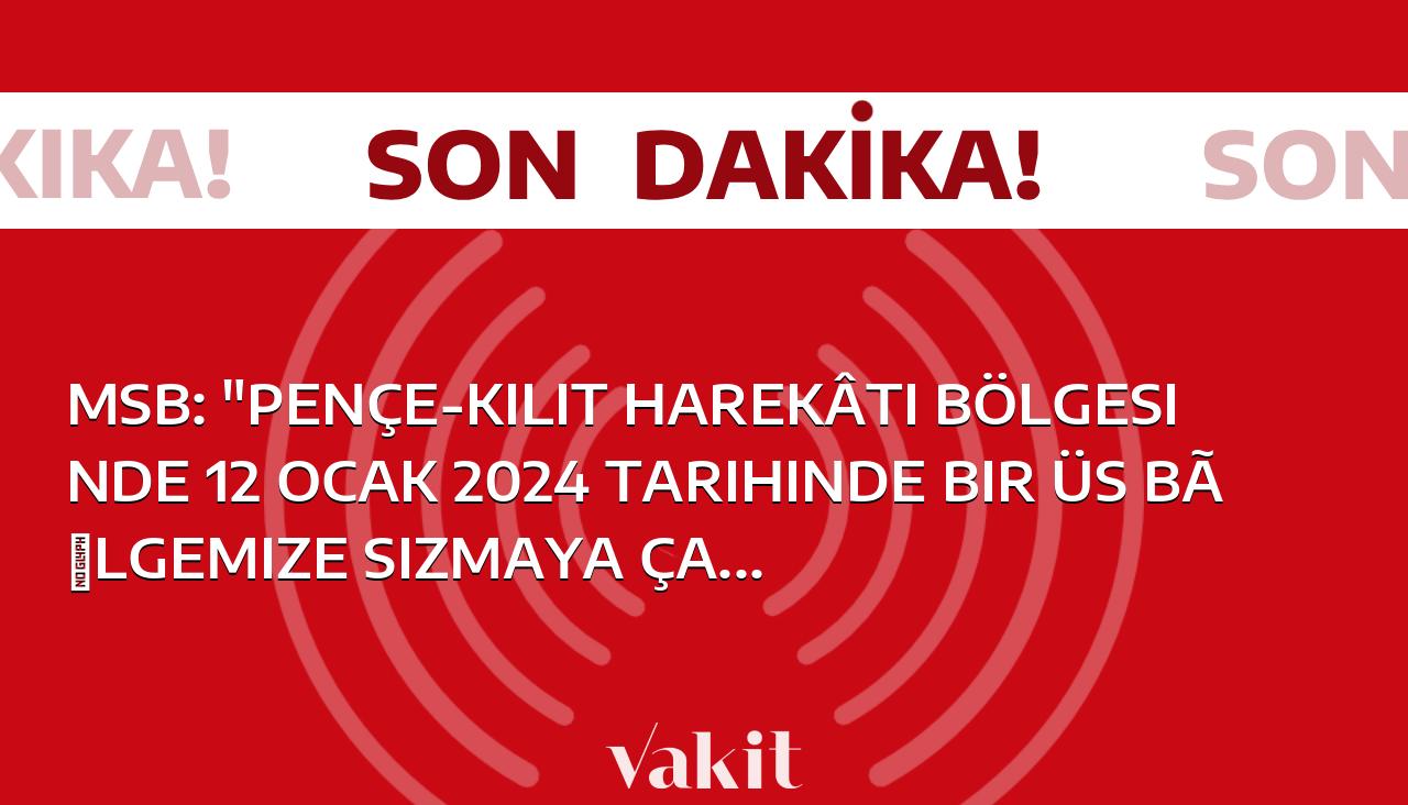 Milli Savunma Bakanlığı (MSB), “Pençe-Kilit Harekâtı” hakkında açıklamalarda bulundu.