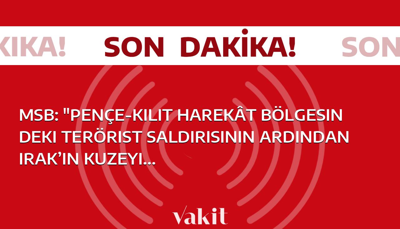 MSB: “Irak’ın kuzeyindeki operasyonlarda 23 terörist etkisiz hale getirildi”