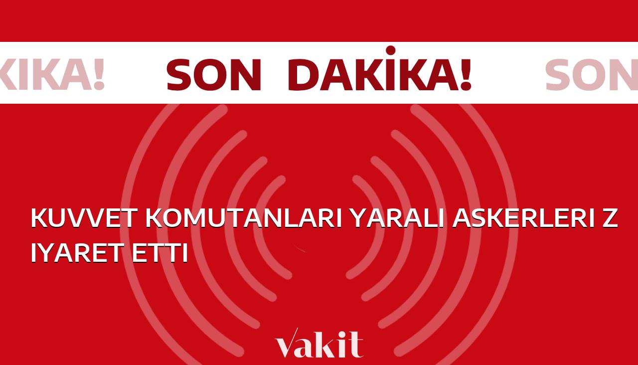 Kahraman kuvvet komutanları, yaralı askerlerimizi ziyaret etti