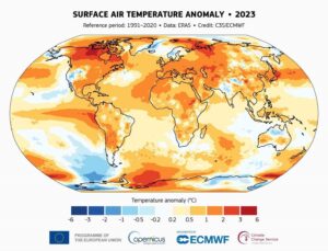 2023, tespit edilen en sıcak yıl olarak kayıtlara geçti