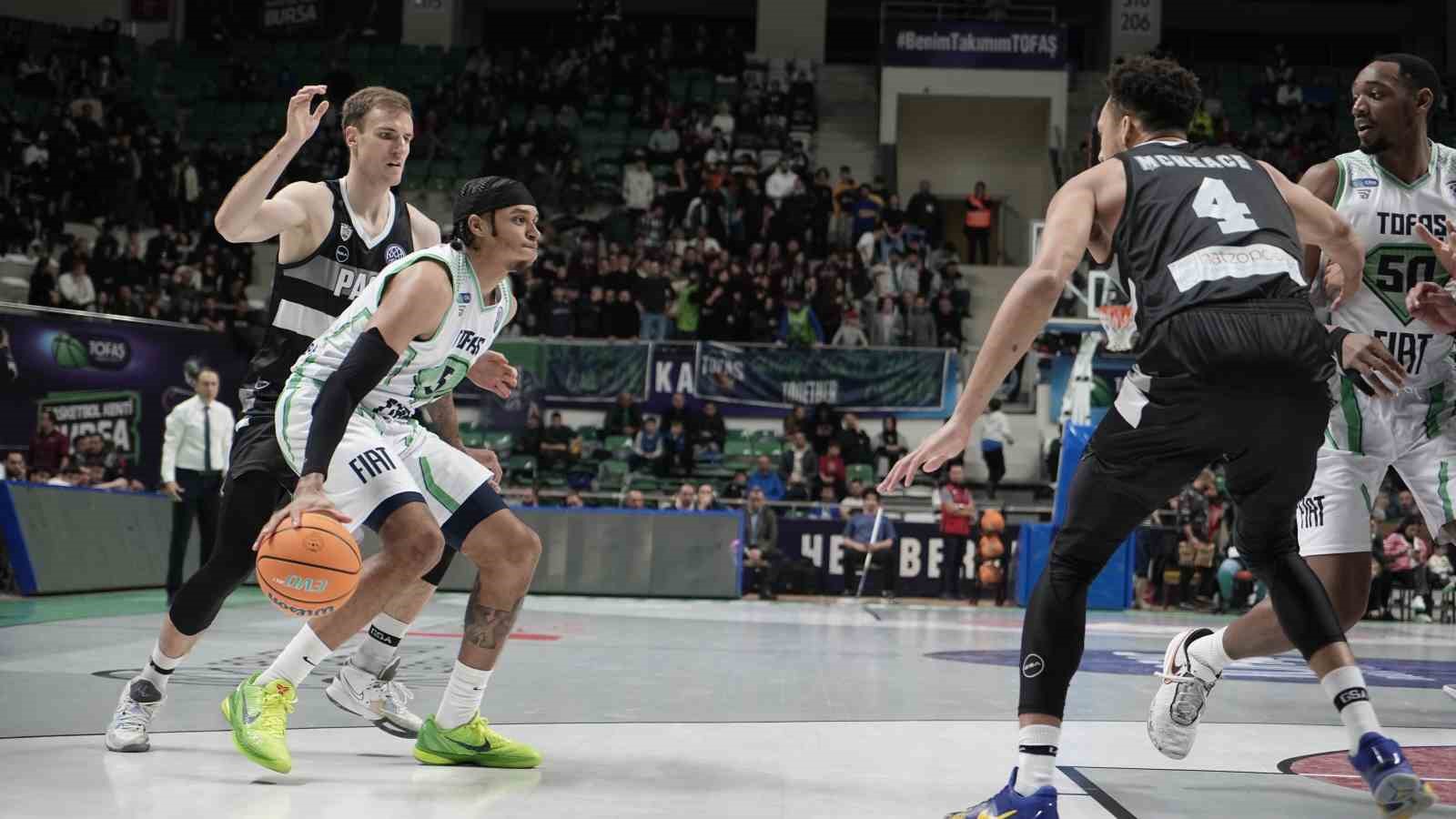 Türkiye Basketbol Şampiyonlar Ligi’nde nefes kesen mücadele: Tofaş 87- 88 PAOK