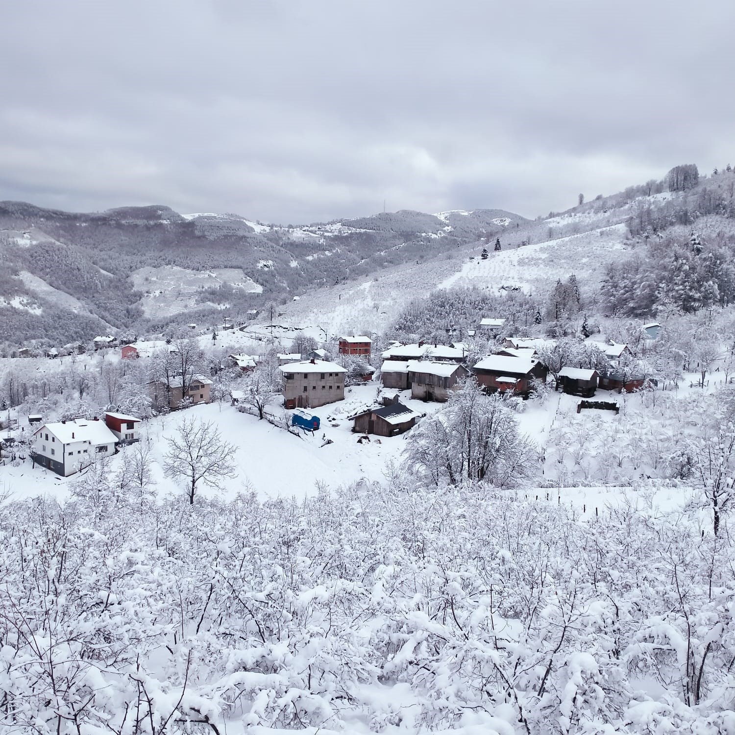 Sakarya’nın dağlık bölgelerine beyaz güzellik yağdı