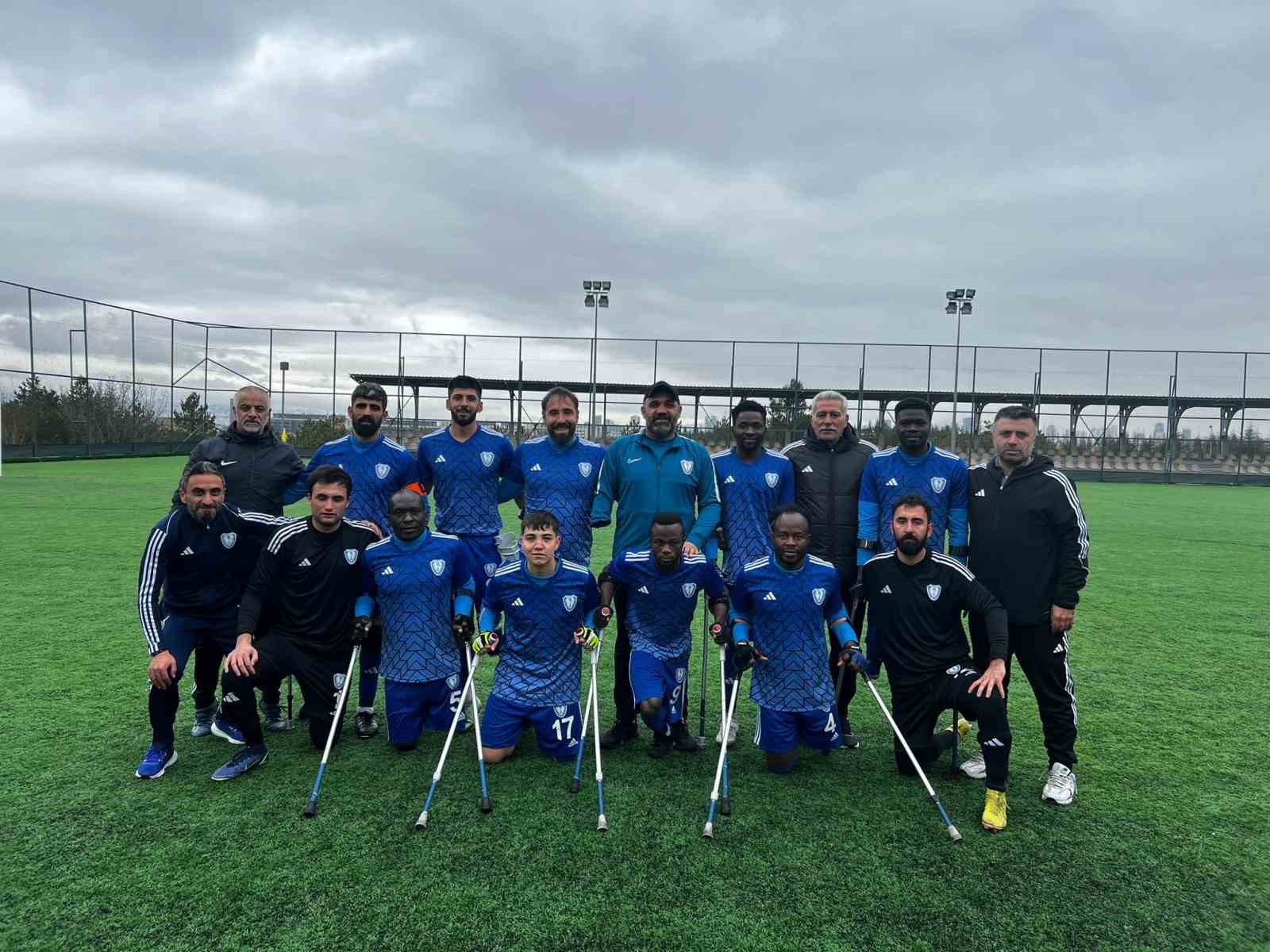 Şahinbey Ampute Futbol Takımı, Rakibini 11-1 İle Farklı Skorla Yendi