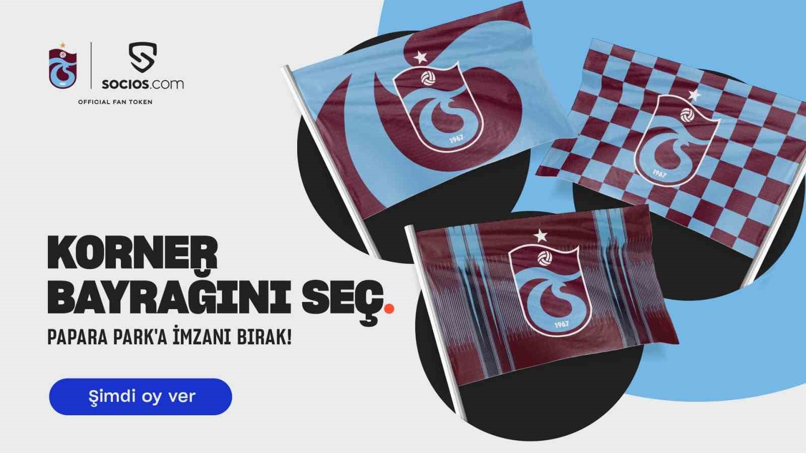 Trabzonspor taraftarlarının korner bayrağı seçme hakkı kazanıyor