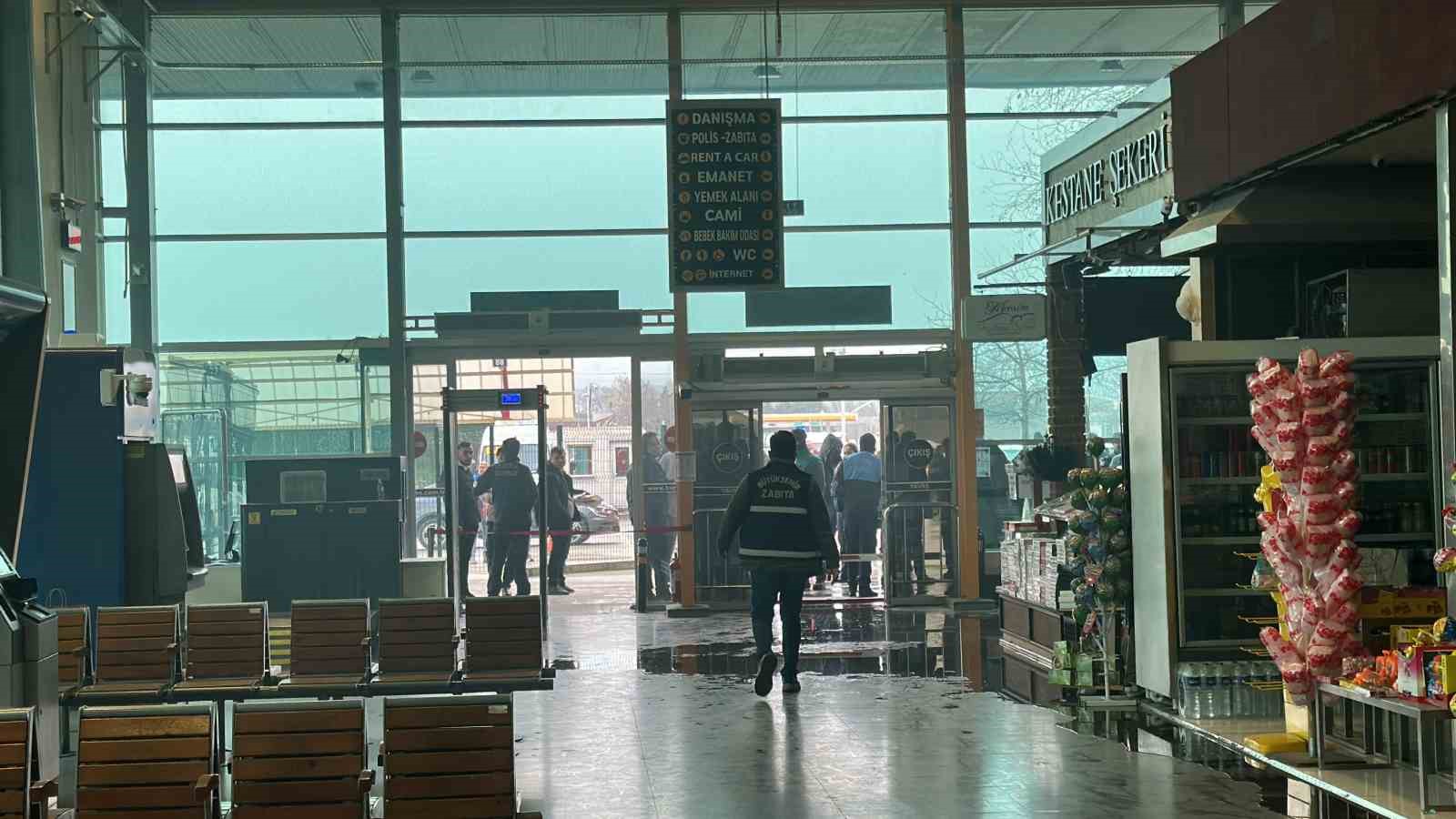 Bursa Otobüs Terminali’nde Korkutan Yangın!