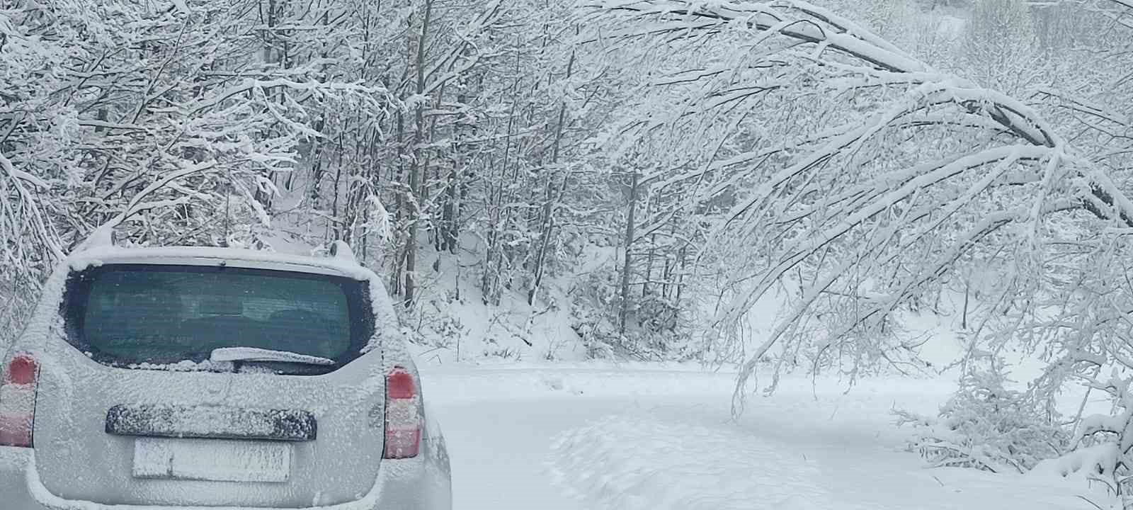 Bartın’a uzun zamandır beklenen kar yağdı