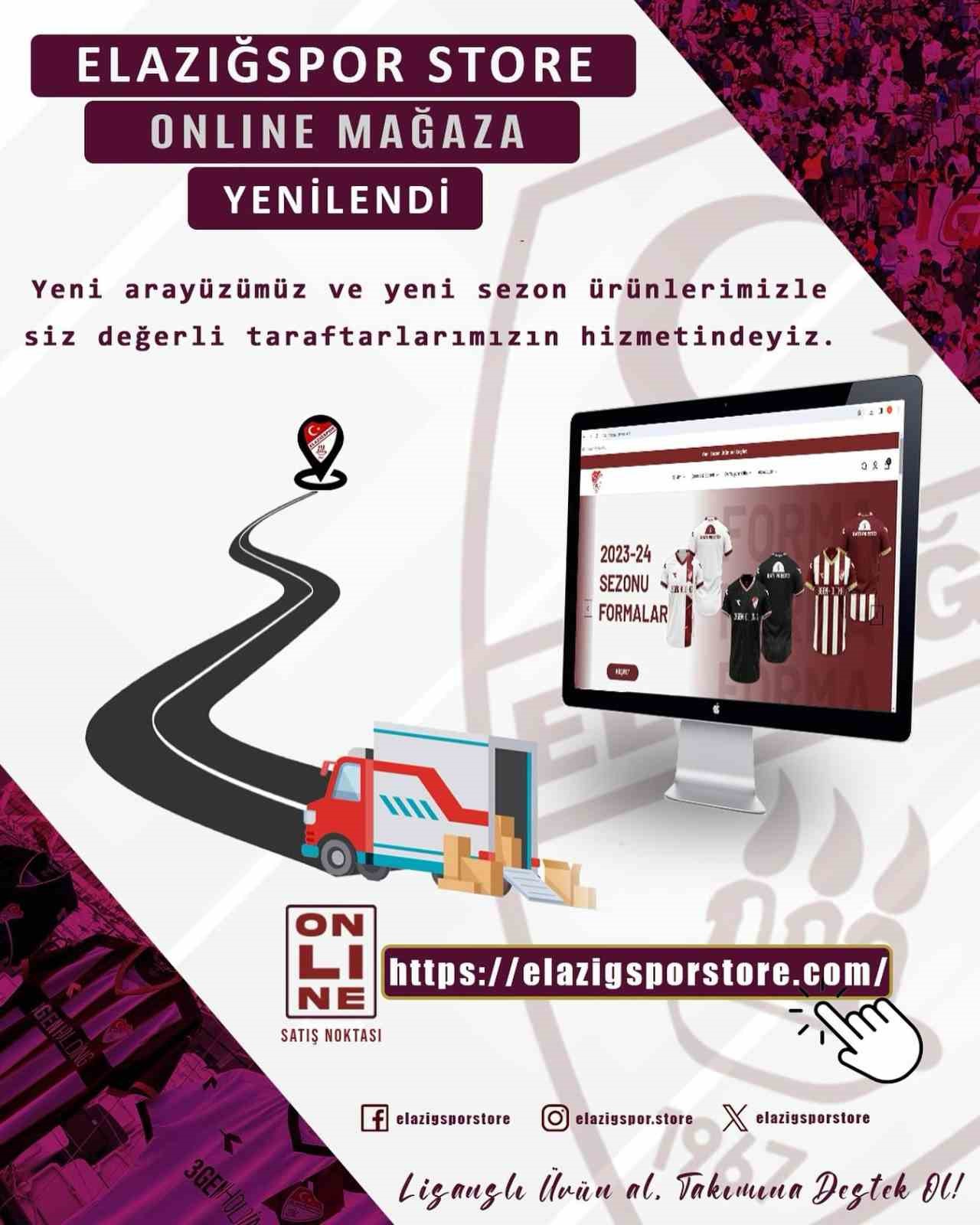 Elazığspor, online satışlarıyla hayranlarının karşısında