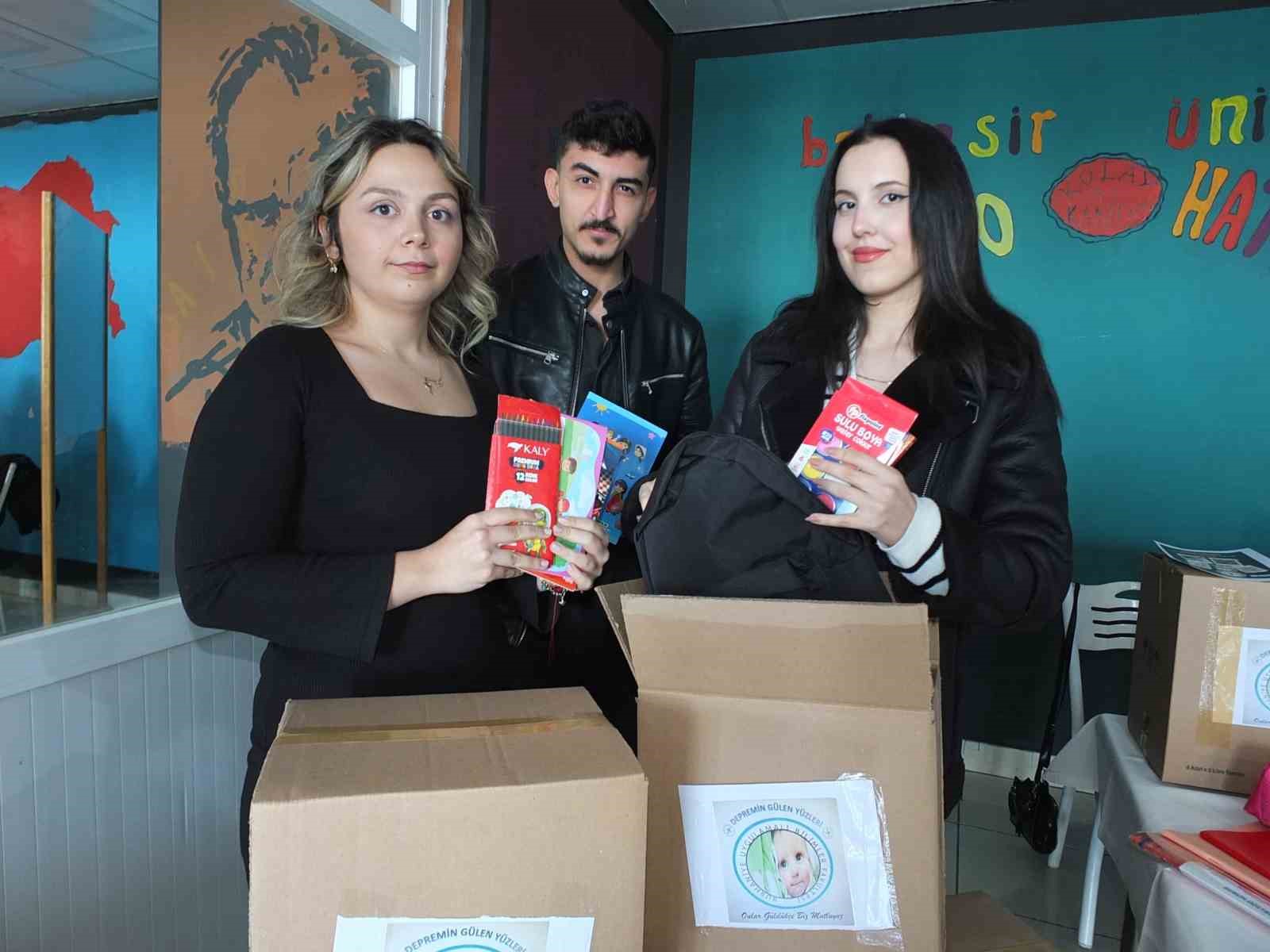 Balıkesir’deki Üniversite Öğrencileri, Depremzedeler İçin Yardım Kampanyası Başlattı