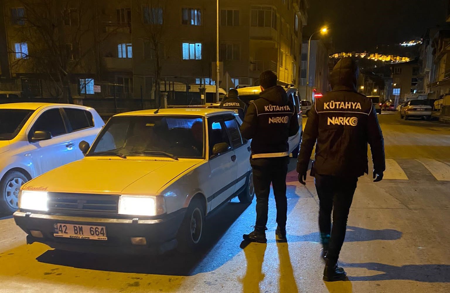Kütahya’da polis Narkoalan Uygulaması esnasında uyuşturucu madde bulundu