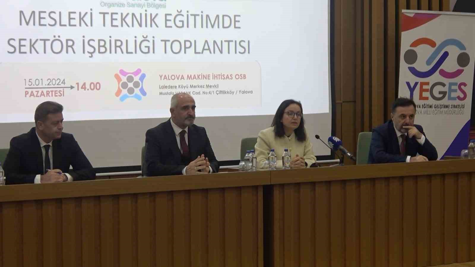 Yalova Organize Sanayi Bölgesi’nde Mesleki Teknik Eğitim İçin İşbirliği Toplantısı Yapıldı