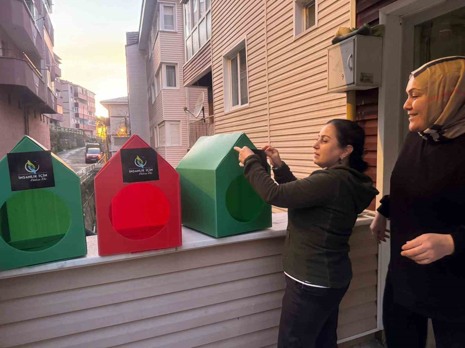 Sokaktaki dostlarımız için unutulmaz bir adım: Mahallelere kulübeler inşa edildi