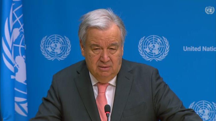 Guterres: “Hiçbir şey Filistin halkının toplu olarak cezalandırılmasını haklı gösteremez”