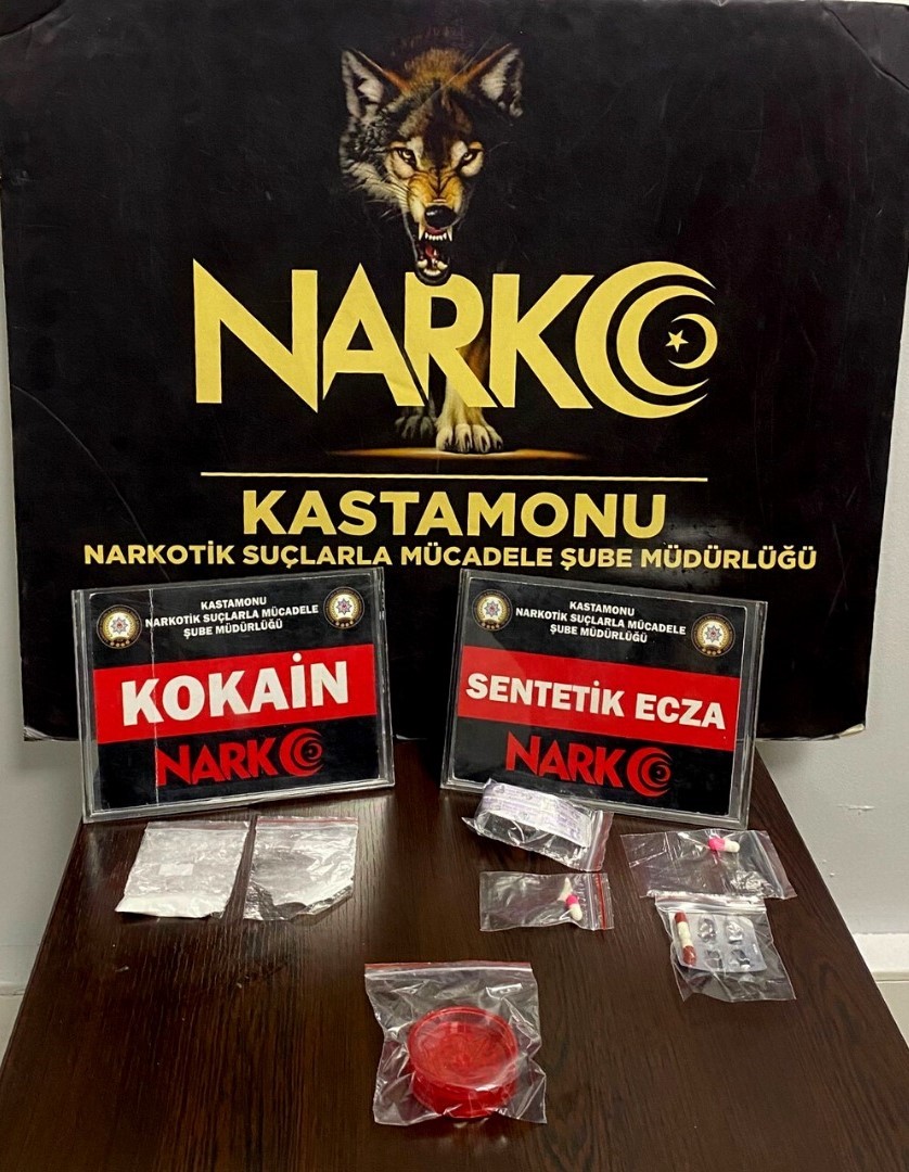 Kastamonu’da uyuşturucu operasyonuyla 2 kişi gözaltına alındı