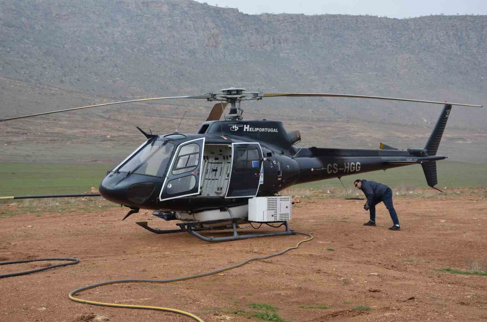 Helikopterle enerji bakımlarının ardı kesilmiyor