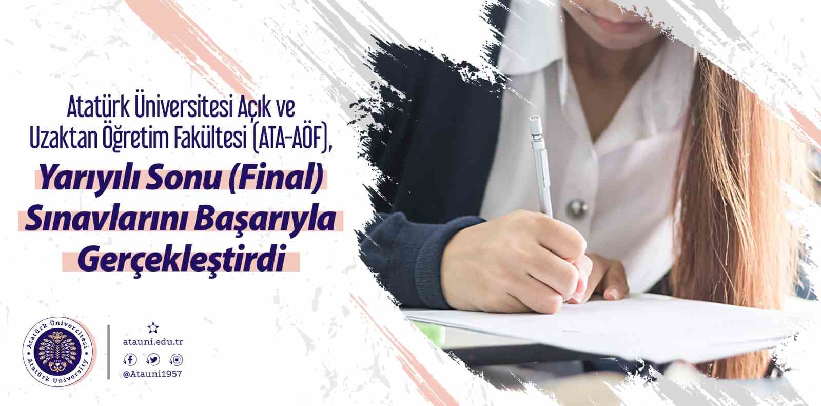 ATA-AÖF, başarıyla sonuçlandırılan yarıyıl sınavlarını tamamladı.