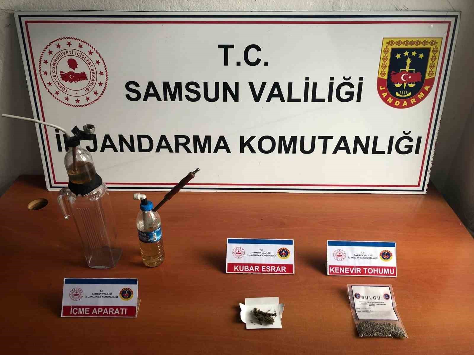Samsun’da Jandarmanın Uçuşturuculara Operasyon Düzenlediği Haberi