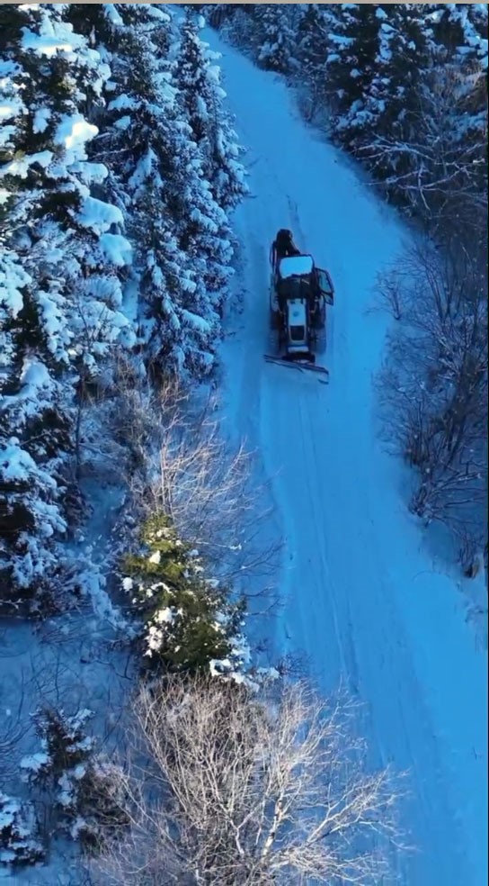 Giresun’da karla mücadele çalışmaları dronlarla izlendi