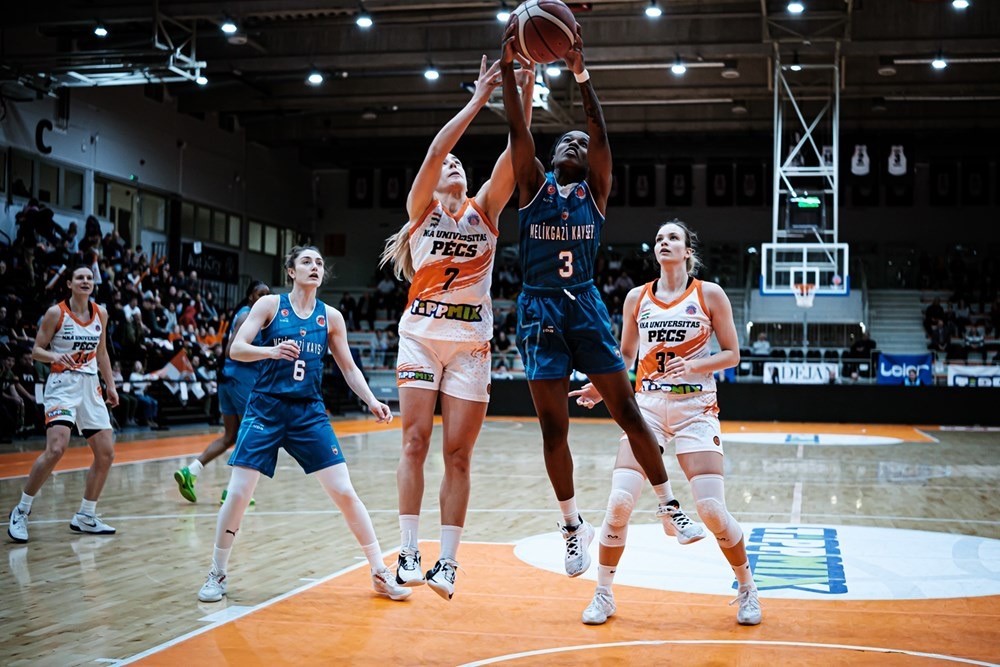 EuroCup Kadınlar: NKA Pecs Üniversitesi’ne karşı Melikgazi Kayseri Basketbol: 72-70’de mağlup oluyor.