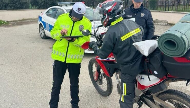 Manisa’da 25 motosiklet trafikten men edildi