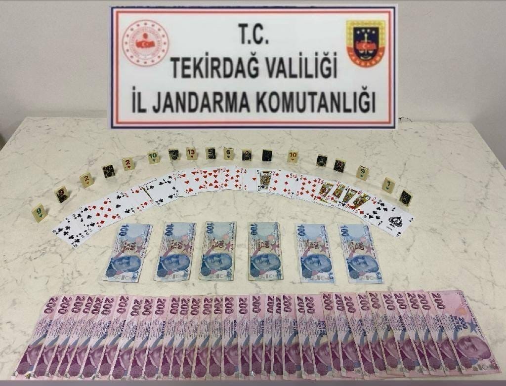 Tekirdağ’da kumarla mücadele operasyonu gerçekleştirildi
