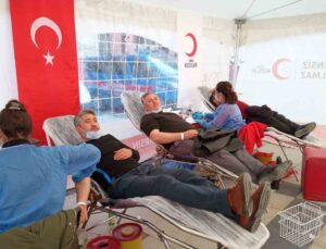 Sarıgöl’de 46 kişi kan bağışında bulundu