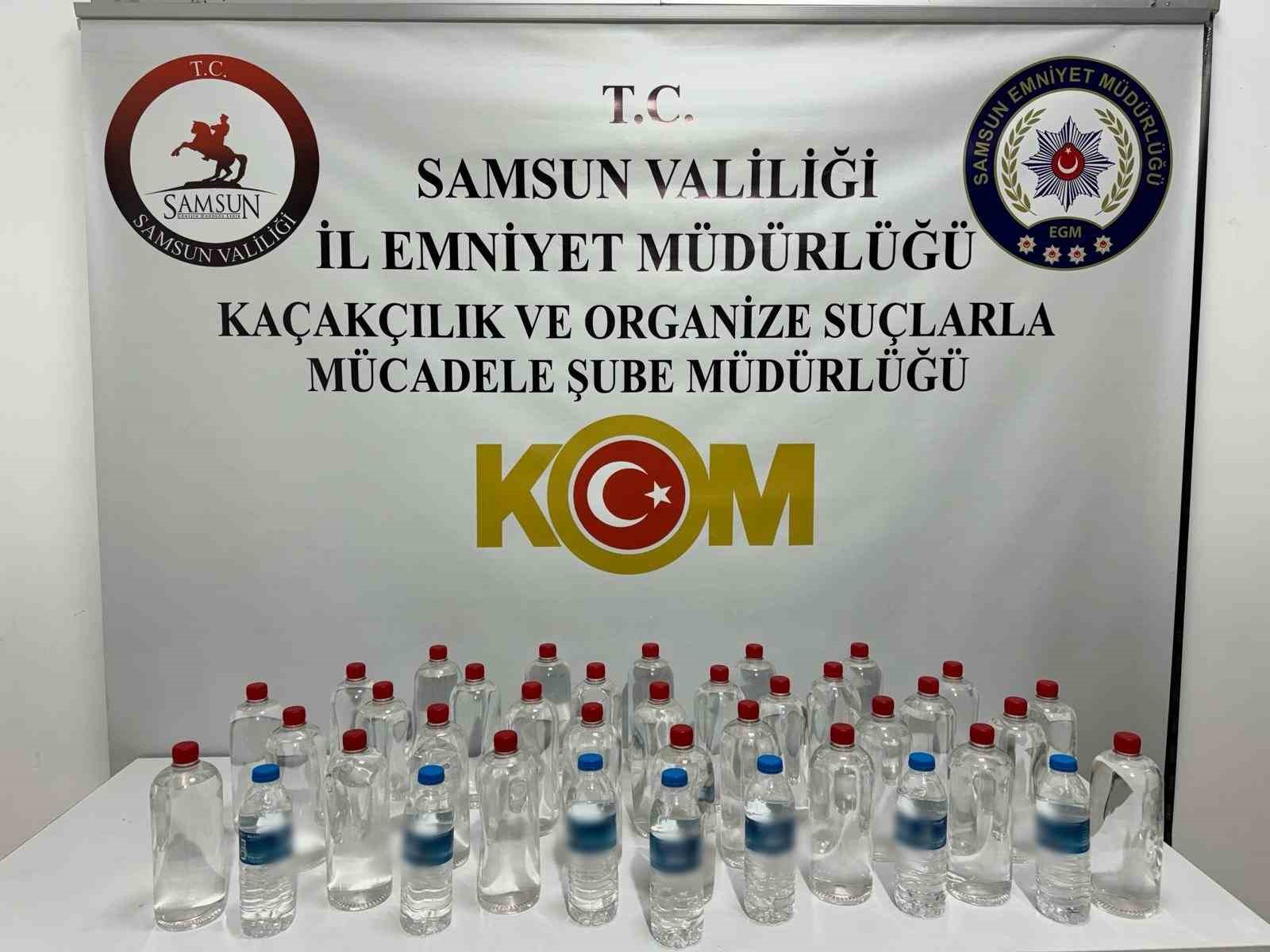 Samsun’da kaçakçılık operasyonu: Etil alkol kaçakçılığında önemli bir miktar ele geçirildi