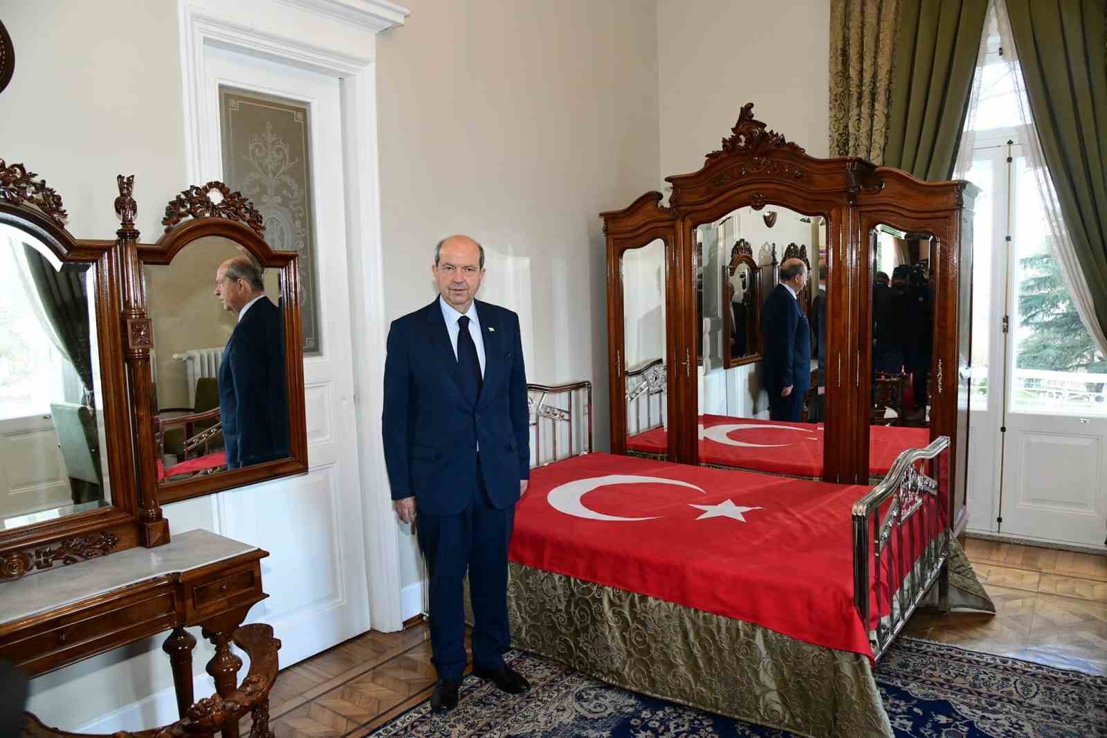 KKTC Lideri Tatar, Atatürk Köşkü’nde Özel Bir Ziyaret Gerçekleştirdi