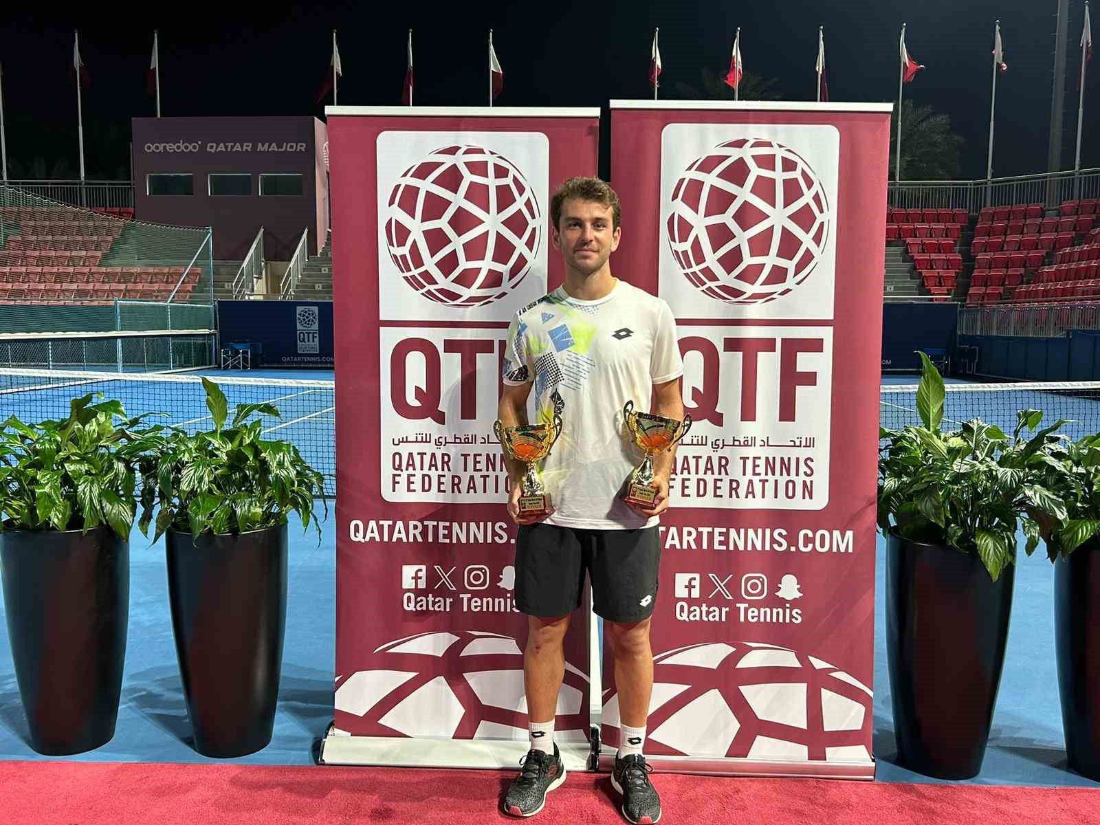 Ergi Kırkın, Katar’da çifte şampiyonluk kazandı.