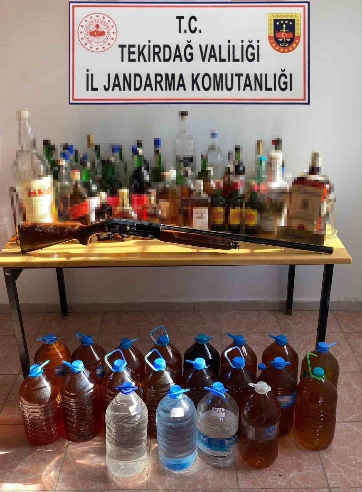 Sarköy’de Yakalanan 177 Litre Sahte İçki Sayısı Şaşırttı