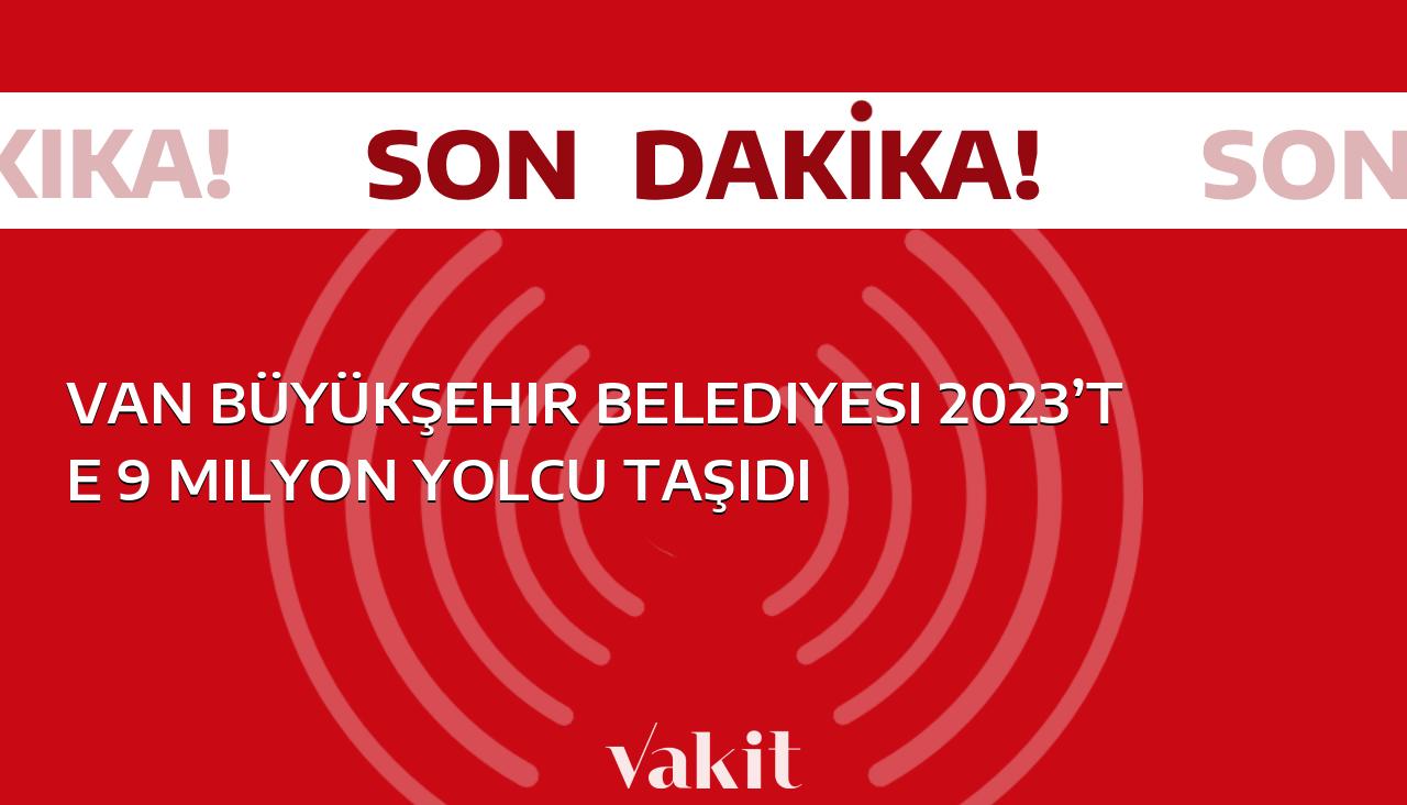 Van Büyükşehir Belediyesi, 2023’te muazzam bir başarı elde ederek 9 milyon yolcu taşımıştır