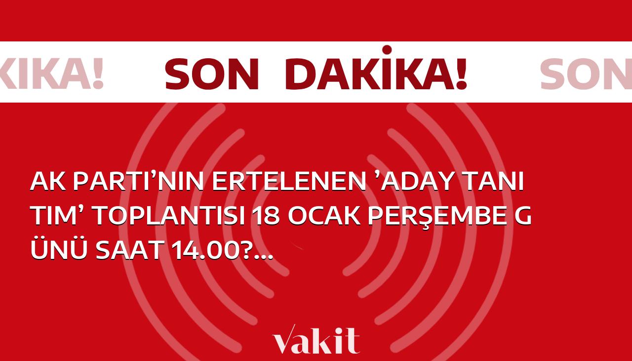 AK Parti, Aday Tanıtım Toplantısını 18 Ocak Perşembe günü saat 14.00’te ATO Kongre Merkezi’nde yapacak.