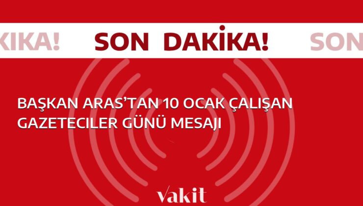 Başkan Aras’ın 10 Ocak Çalışan Gazeteciler Günü’ne yönelik mesajı haber sitesinde yerini aldı.