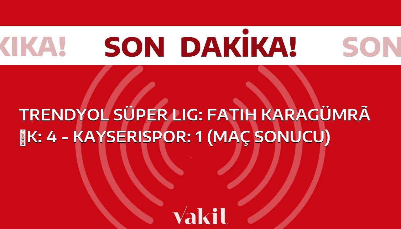 Fatih Karagümrük, Kayserispor’u 4-1 mağlup ederek Trendyol Süper Lig’de galibiyetle ayrıldı.