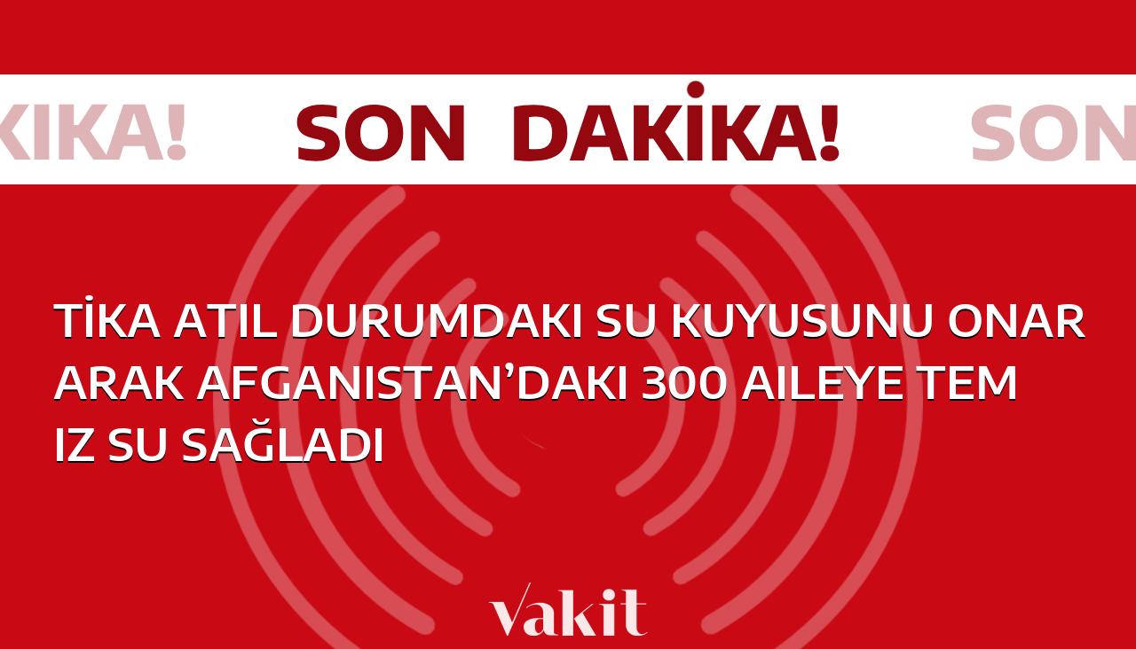 TİKA, atıl durumda olan su kuyusunu onararak Afganistan’daki 300 aileye temiz su sağladı