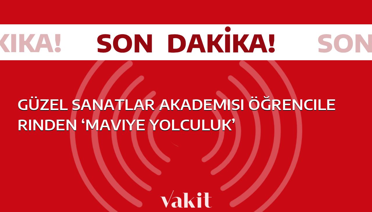 Güzel Sanatlar Akademisi öğrencileri, ‘Mavi Renkte Yolculuk’ adlı etkinlik düzenledi