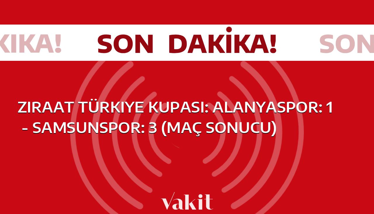 Alanyaspor – Samsunspor Ziraat Türkiye Kupası mücadelesinde: 1-3