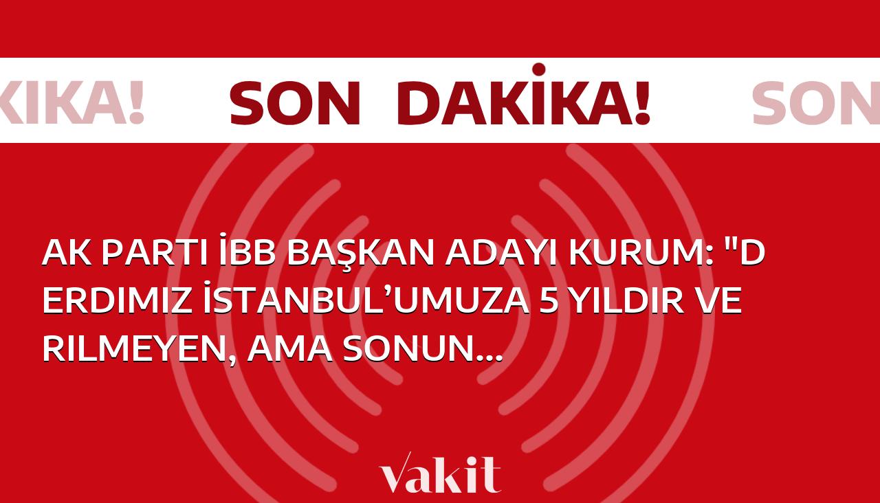 AK Parti İBB Başkan Adayı Kurum, İstanbul’un hak ettiği hizmetleri sonunda vermeye kararlı olduklarını belirtti