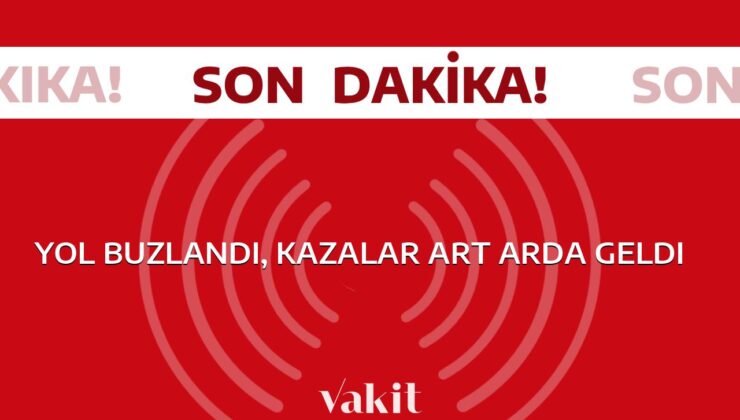 Karlı yollar trafiği felç etti, ardı ardına kazalar yaşandı!