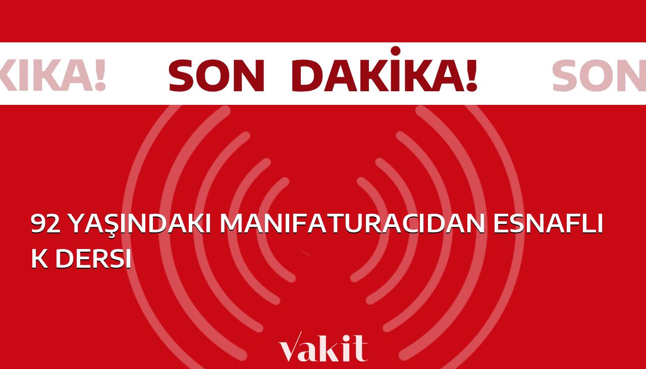 92 yaşındaki manifaturacı, esnaflık konusunda ders veriyor