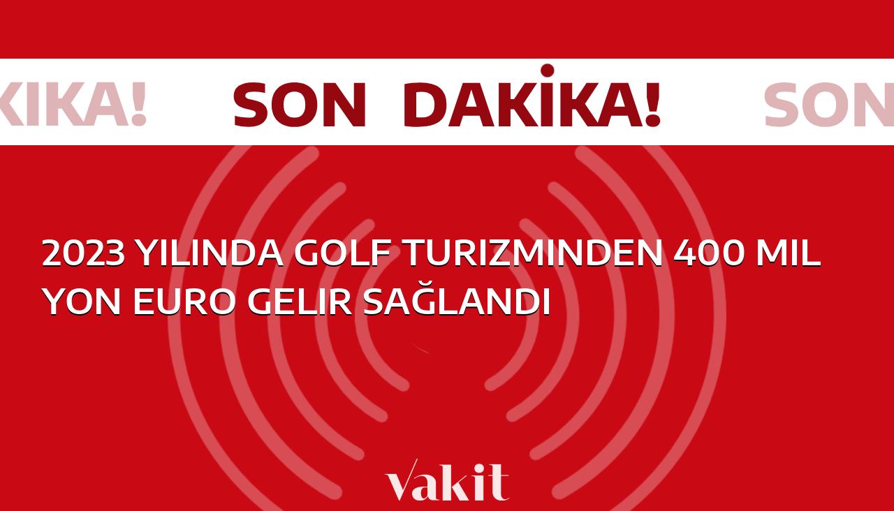 2023’de golf turizmiyle Türkiye’nin kasasına 400 milyon euro girmiş!