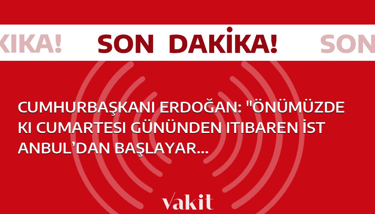 Cumhurbaşkanı Erdoğan: “Önümüzdeki Cumartesi gününden itibaren İstanbul’dan başlayarak ilçe adaylarımızın tanıtımını yapacağız.”