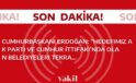 Cumhurbaşkanı Erdoğan: “Hedefimiz AK Parti ve Cumhur İttifakı’nda olan belediyeleri tekrar ezici oranlarla kazanma yanında, muhalefetin elindeki şehirlerimizi gerçek belediyecilikle tanıştırmaktır.”