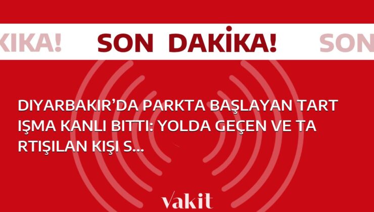 Diyarbakır’da parkta çıkan kavgada vurulan kişi yaralandı