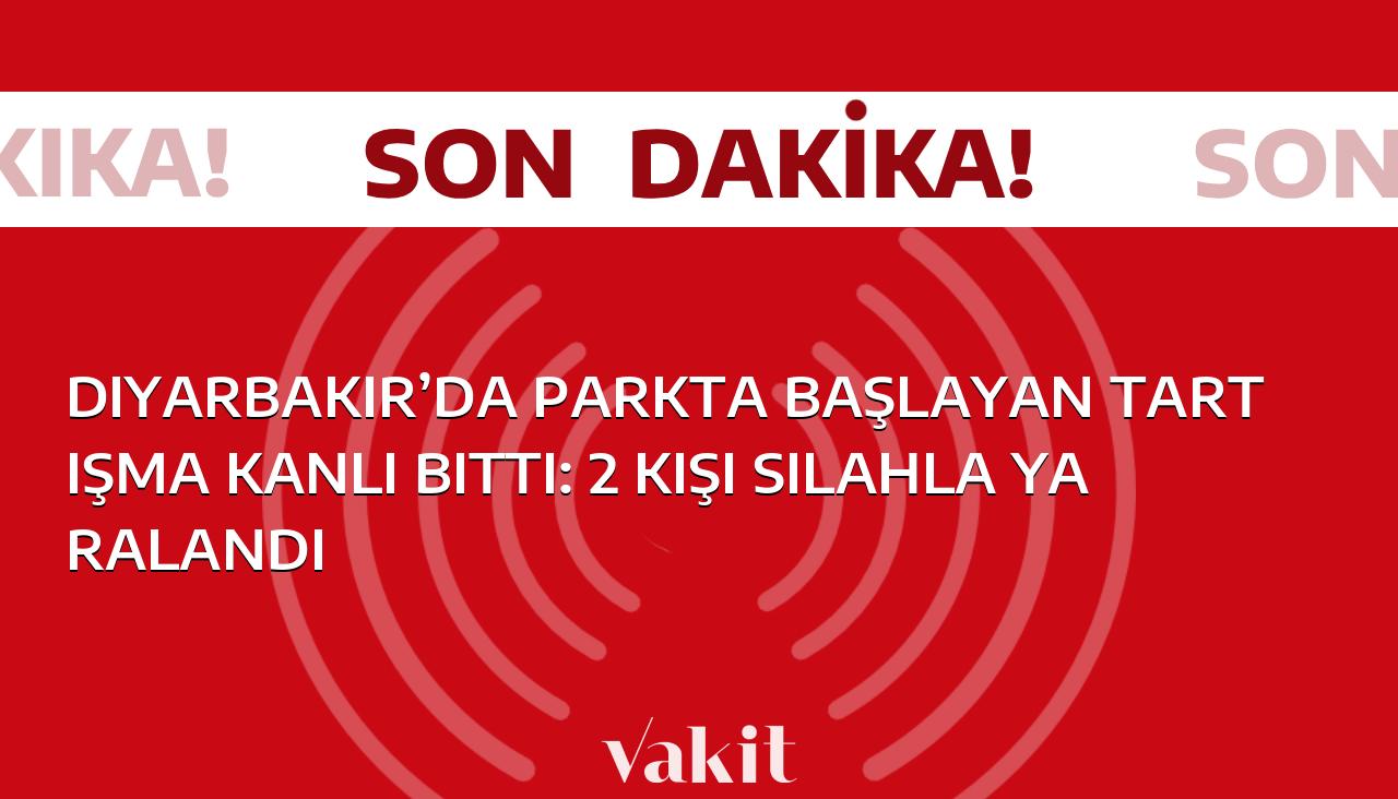 Diyarbakır’da parkta başlayan kavga sonucunda 2 kişi silahla yaralandı