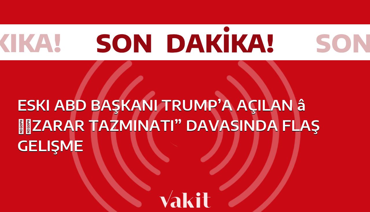 ABD’deki “zarar tazminatı” dava sürecinde eski Başkan Trump’a yönelik önemli bir gelişme yaşandı.