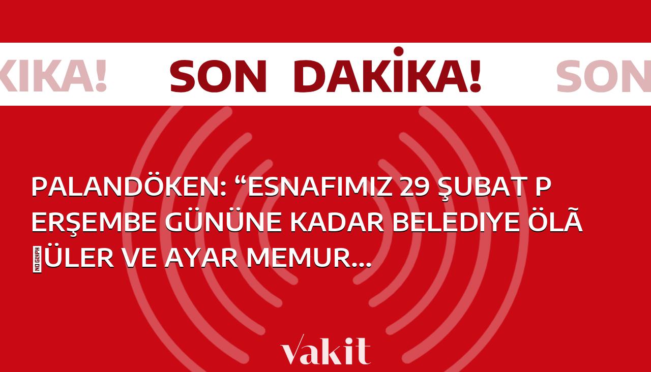 Palandöken: “Esnafımız 29 Şubat Perşembe gününe kadar belediye ölçüler ve ayar memurluklarına müracaat ederek muayenesini yaptırmalı”