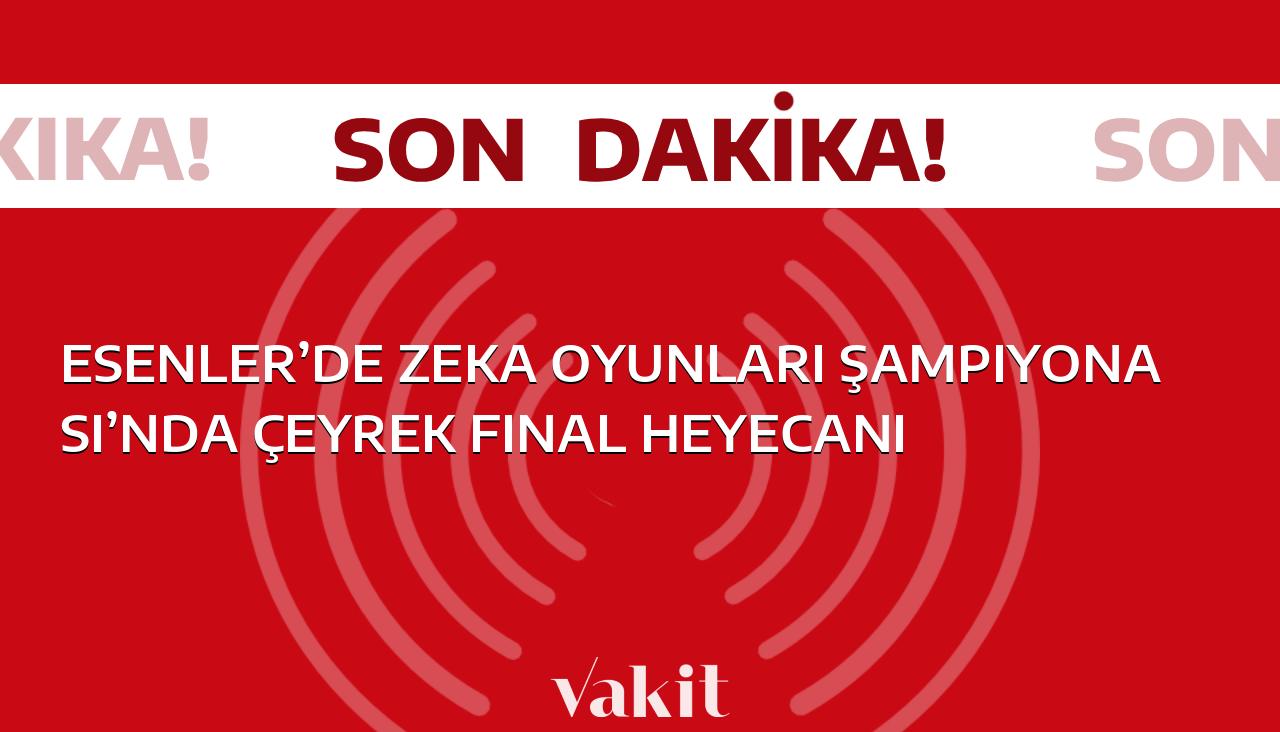 Esenler ilçesindeki Zeka Oyunları Şampiyonası’nda çeyrek final aşaması nefes kesiyor!