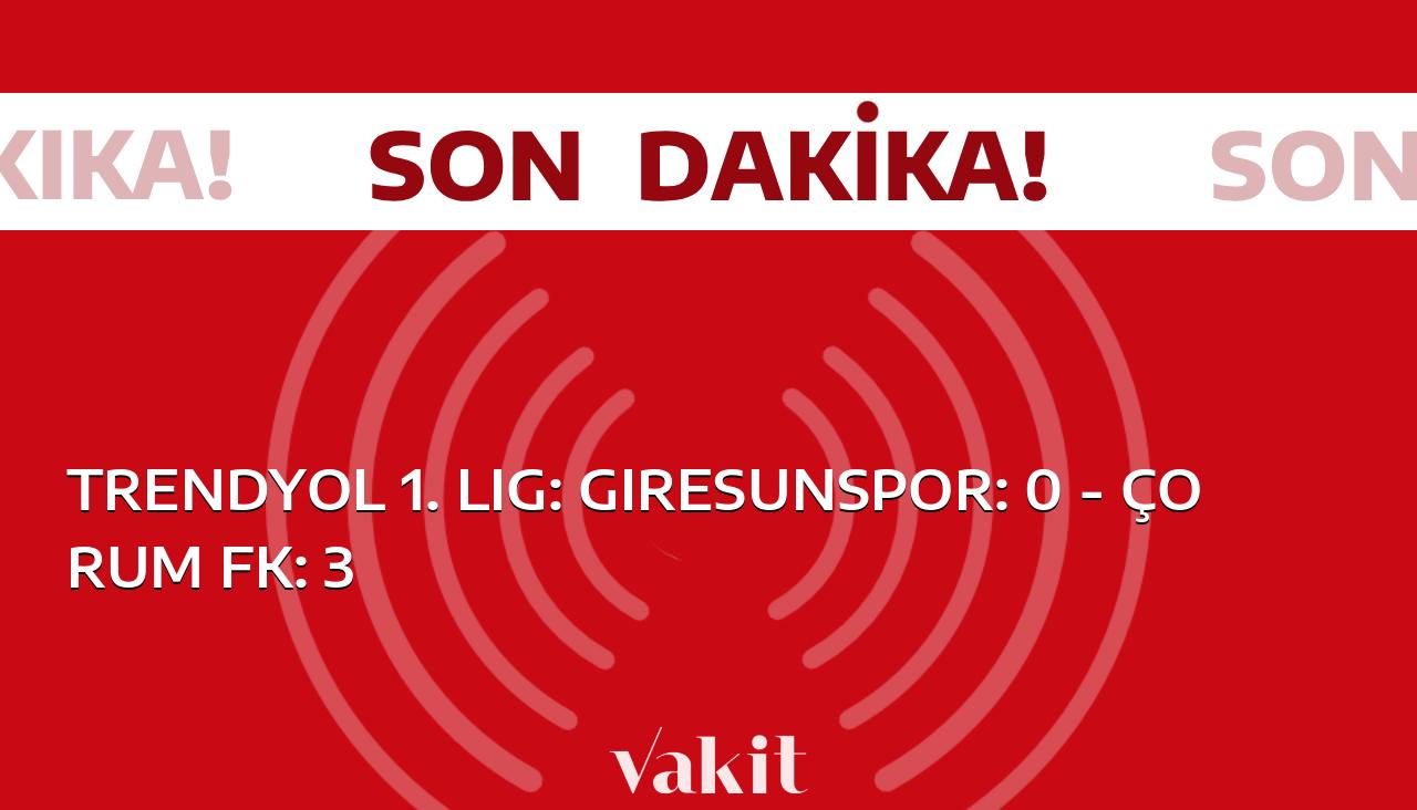 Giresunspor’a Çorum FK’dan ağır bir mağlubiyet! Skor: 0-3