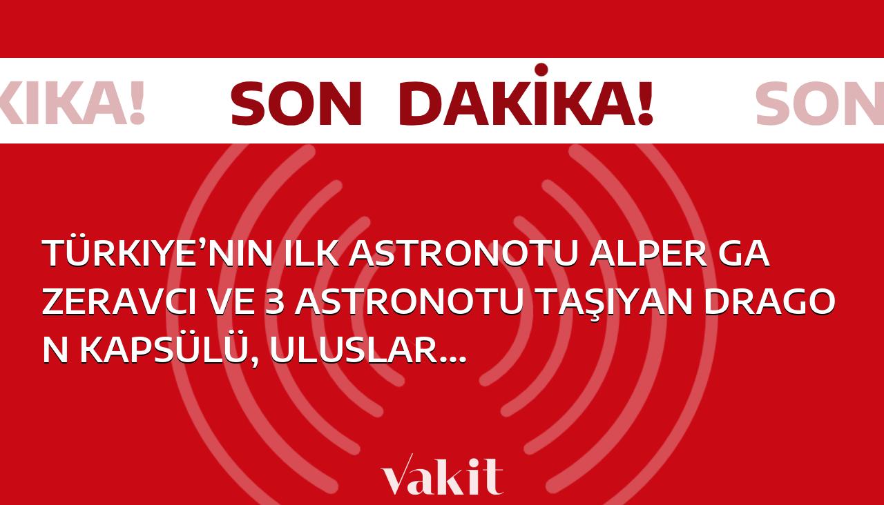Türkiye’nin ilk astronotu Alper Gazeravcı ve 3 astronotu taşıyan Dragon kapsülü, Uluslararası Uzay İstasyonu’na kenetlendi.