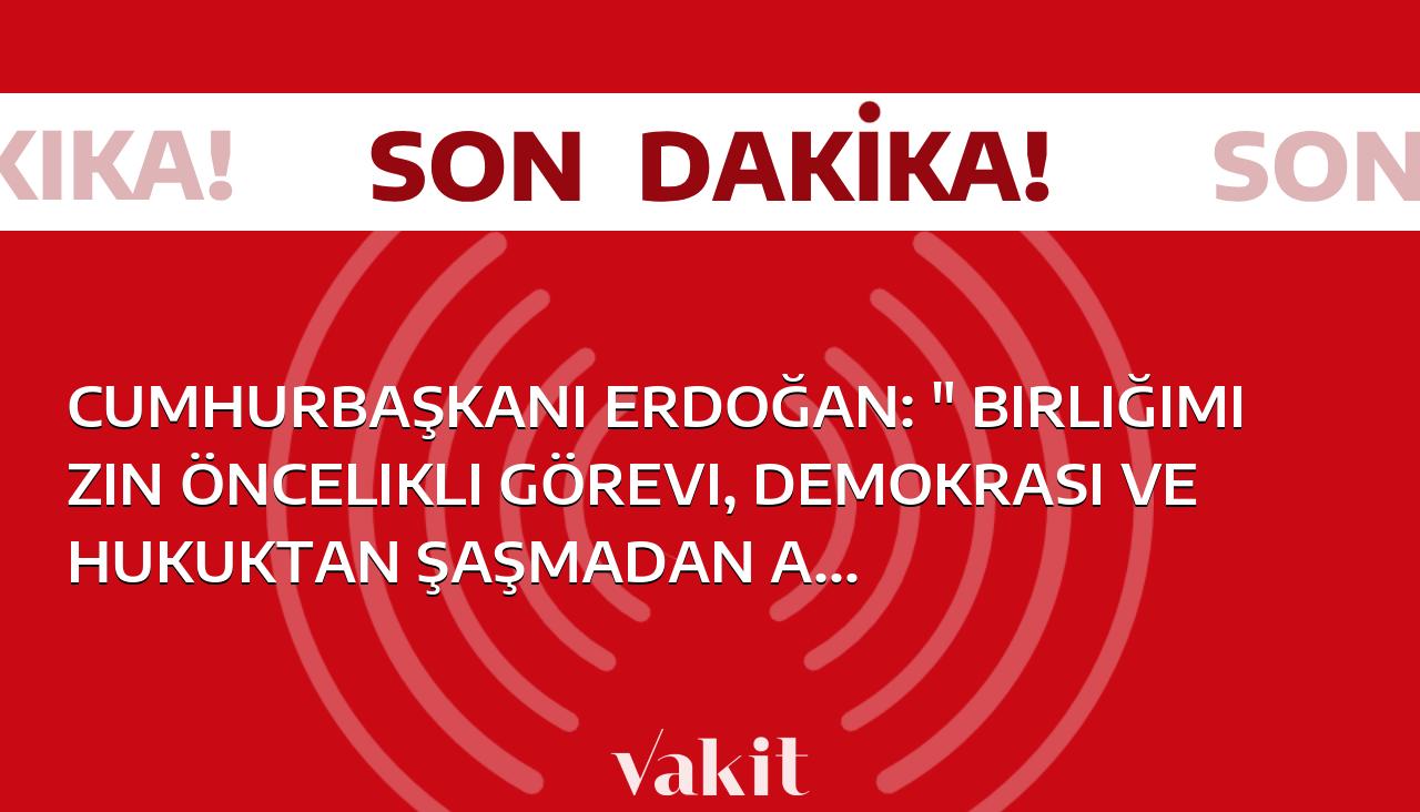 Cumhurbaşkanı Erdoğan: ” Birliğimizin öncelikli görevi, demokrasi ve hukuktan şaşmadan Avrupalı Türklerin haklarını sonuna kadar savunmaktır”